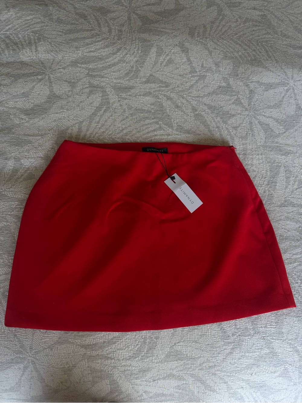 Dynamite Vibrant Red Mini Skirt